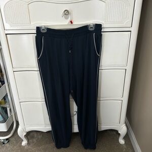 Vintage Vera Wang Navy Blue Track Pants Size Small